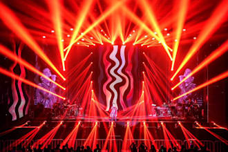 create 3d event stage, stage lighting renders, light visualization