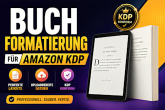formatieren sie ihr deutsches buch ebook, taschenbuchformatierung fur amazon KDP