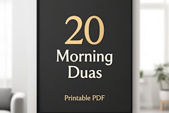 design beautiful islamic morning duas PDF arabic and french