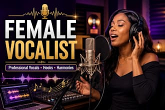 your female singer, lead vocals, backing vocals harmonies