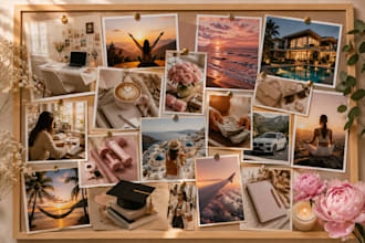 create a personalized vision board for your goals and dreams