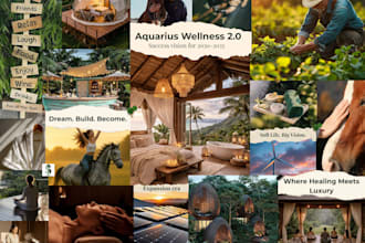 design a clean, aesthetic and personalized vision board