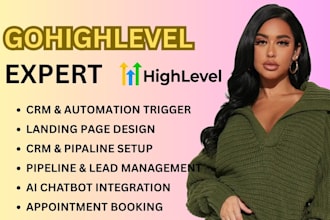 setup and manage your gohighlevel website sales funnel email SMS automation