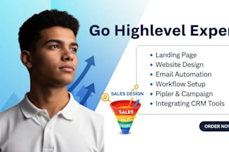 custom gohighlevel website design, automated email, SMS and voicemail drip camp