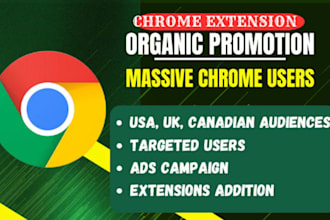 promote chrome extension downloads with real browser users