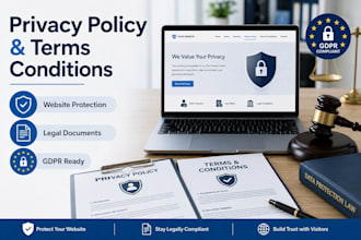 draft privacy policy and terms conditions to protect your website legally