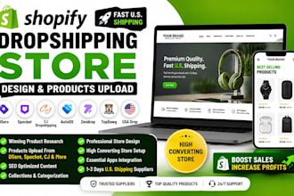 add shopify dsers spocket products upload cj dropshipping store listing design