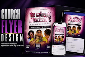 design church flyer, church conference, church revival, worship flyer and gospel