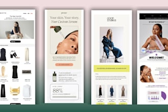 design klaviyo email template, and klaviyo email marketing flows for shopify