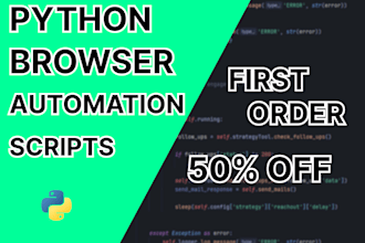 build python browser automation scripts