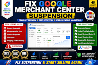 fix google merchant center product feed errors, disapprovals fast