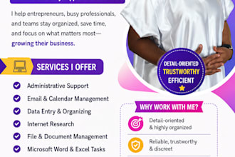 be your virtual assistant for data entry, str management, lead generation