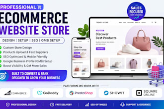 create big cartel godaddy prestashop showit square online website store design