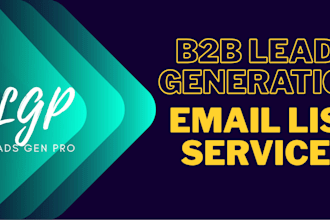 build verified b2b lead generation email lists