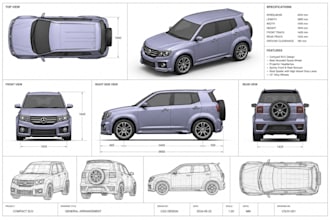 create custom car parts, aftermarket components, 3d cad models and prototypes