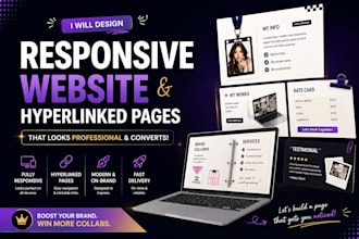 design ugc portfolio website and media kit on canva