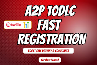 register a2p 10dlc, verify brand and ensure tcr compliance