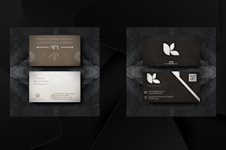 create a luxorious minimalist business card for your busines