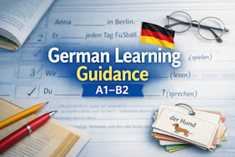 provide clear and structured learning guidance for german