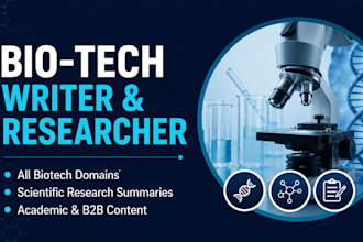 write high quality biotechnology articles