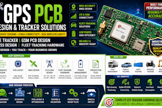design gps pcb, lte tracker, GSM and fleet tracking hardware