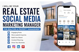 be real estate social media marketing manager for property management, realtor
