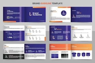 design brand style guide, brand guidelines, brand book and corporate