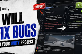 fix bugs in your unity project