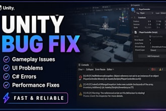 fix bugs in your unity project