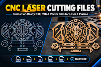 do vector tracing and cnc laser cutting dxf vector files