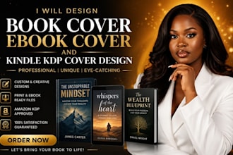 design book cover, ebook cover and kindle kdp cover design