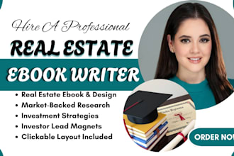 ghostwrite your commercial real estate ebook, finance guide or proptech book