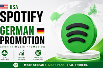 do USA spotify, german promotion, spotify music promotion