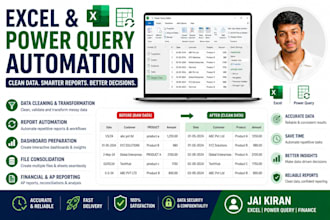 automate excel reports and data processing using power query
