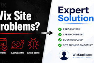 be your wix studio expert for technical SEO, bug fixes, and site optimization