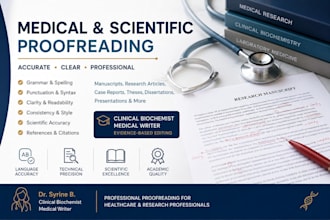 do medical writing and create iso 15189 laboratory documents