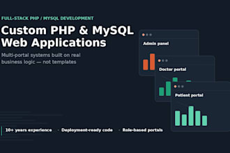 create custom PHP mysql web application