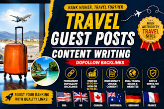 write and publish travel guest posts with dofollow backlinks
