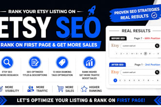 do etsy SEO listing etsy product listing to rank your etsy listing on first page