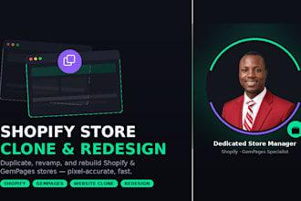 clone, copy, duplicate, revamp, redesign shopify store, clone website, gempages