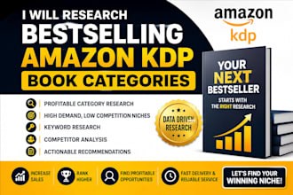 research bestselling amazon KDP book categories