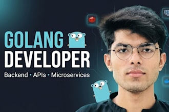 be your golang developer for backend, apis and bug fixing