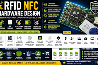 design rfid reader nfc pcb access control hardware and wireless communication