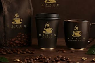 design an elegant coffee brand identity