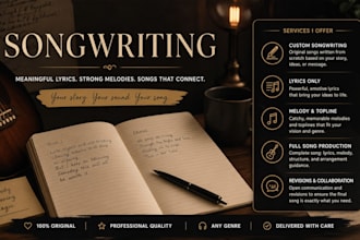 be your professional songwriter, topliner, and session singer