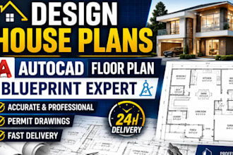 design house plans autocad floor plan blueprint