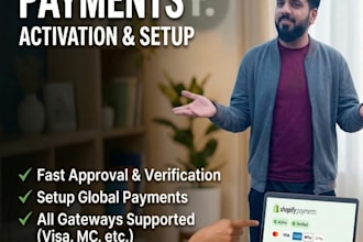 activate shopify payments for your store