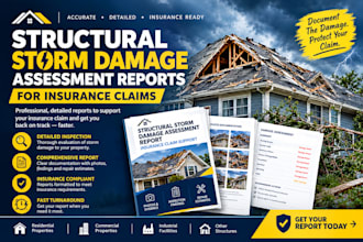provide structural storm damage assessment reports for insurance claims