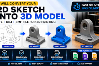 design custom 3d models ready for 3d printing