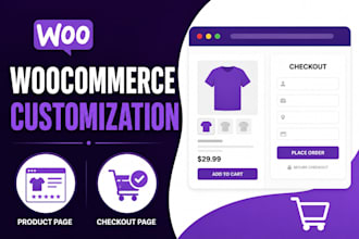 customize your woocommerce checkout and product pages
